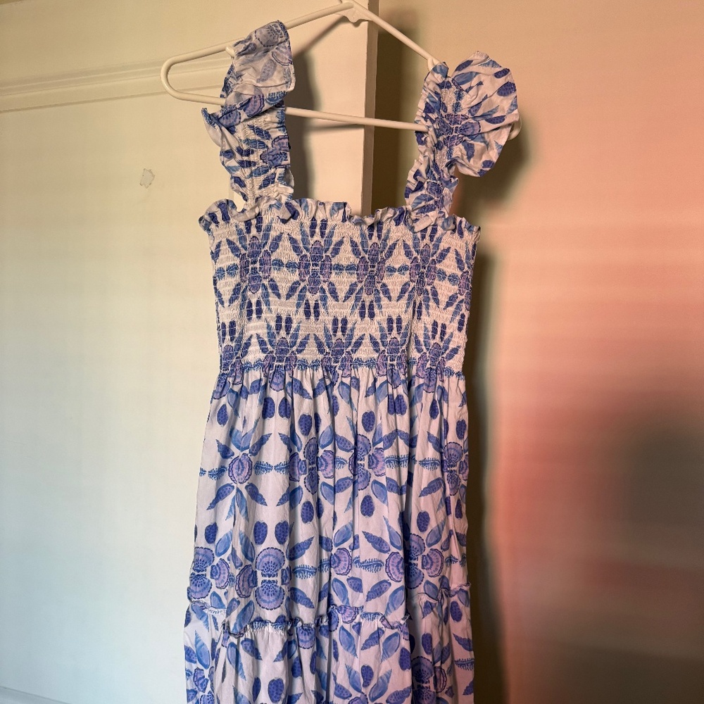 Hill House Nap Dress Blue Floral